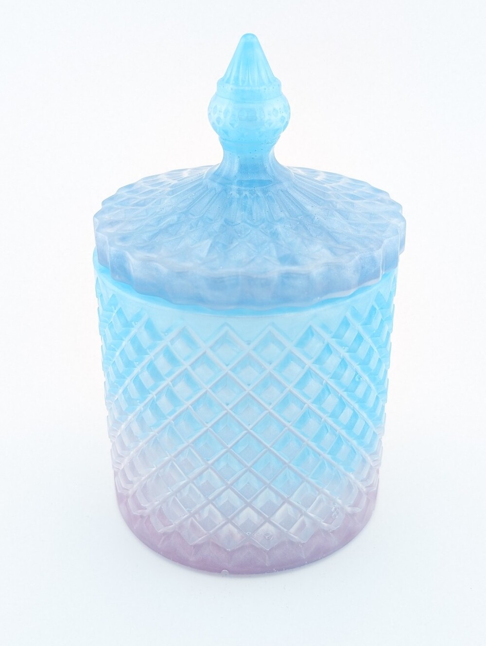 Handmade Trinket Resin Jar & Lid - Unique Artisan Gifts - Storage